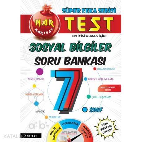 Nartest Yayınları 7. Sınıf Süper Zeka Sosyal Bilimler Soru Bankası Nartest - 1