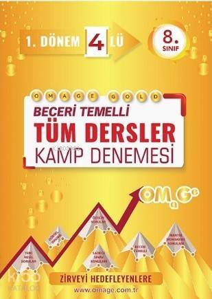 Nartest Yayınları 8. Sınıf 1. Dönem LGS Gold Tüm Dersler 4lü Kamp Denemesi Omage Nartest - 1