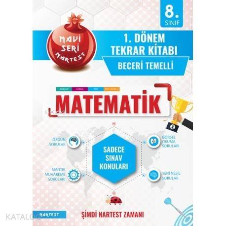 Nartest Yayınları 8. Sınıf 1. Dönem LGS Matematik Tekrar Kitabı Nartest - 1