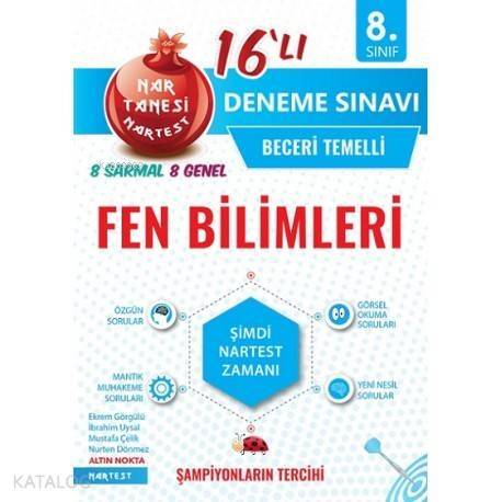 Nartest Yayınları 8. Sınıf LGS Fen Bilimleri Nar Tanesi 16 lı Deneme Nartest - 1