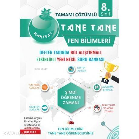 Nartest Yayınları 8. Sınıf LGS Fen Bilimleri Tane Tane Defter Tadında Soru Bankası Nartest - 1