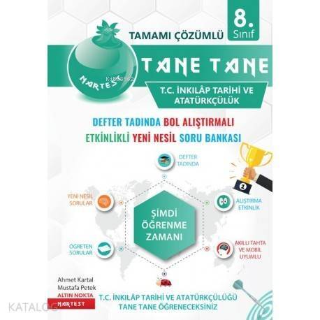 Nartest Yayınları 8. Sınıf LGS T. C. İnkılap Tarihi ve Atatürkçülük Tane Tane Defter Tadında Soru Bankası Nartest - 1