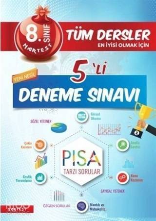 Nartest Yayınları 8. Sınıf LGS Tüm Dersler 5 li Deneme Sınavı Nartest - 1