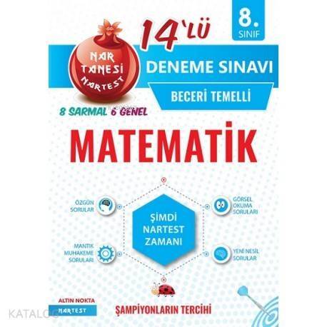 Nartest Yayınları 8. Sınıf Matematik Nar Tanesi 14 lü Deneme Sınavı Nartest - 1