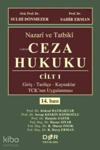 Nazari ve Tatbiki Ceza Hukuku Cilt 1 - 1