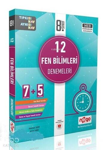 Nego Yayınları 8. Sınıf LGS Fen Bilimleri 12 Denemeleri Nego - 1