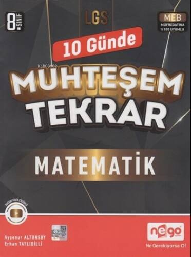 Nego Yayınları 8. Sınıf LGS Matematik 10 Günde Muhteşem Tekrar - 1