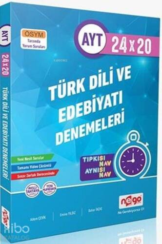 Nego Yayınları AYT Türk Dili ve Edebiyatı 24x20 Branş Denemeleri Nego - 1