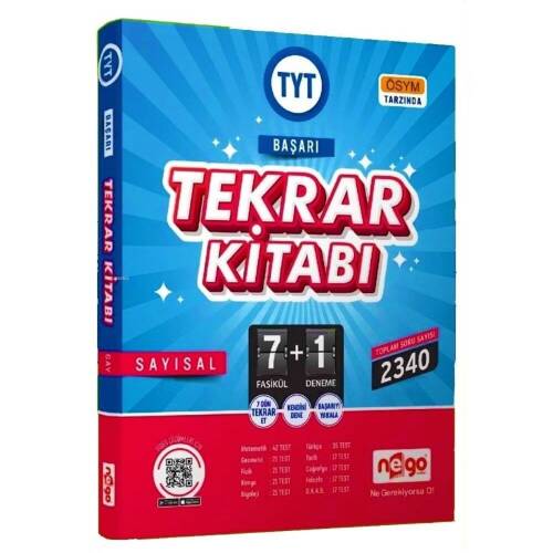 Nego Yayınları TYT Sayısal Başarı Tekrar Kitabı 7 Fasikül 1 Deneme - 1