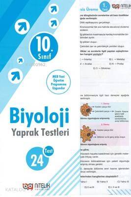 Nitelik -10. Sınıf Biyoloji Yaprak Testleri - 1