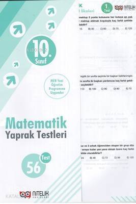 Nitelik - 10. Sınıf Matematik Yaprak Test - 1