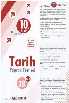 Nitelik - 10. Sınıf Tarih Yaprak Testleri - 1