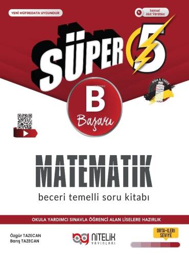 Nitelik 5. Sınıf Matematik (B) Beceri Temelli Soru Kitabı - 1