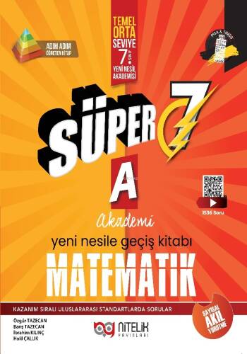 Nitelik 7.Sınıf Süper Matematik Soru Kitabı (A) - 1