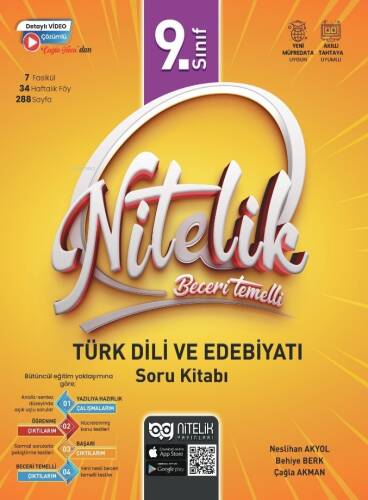 Nitelik 9. Sınıf Beceri Temelli Türk Dili Ve Edebiyati Soru Kitabı - 1