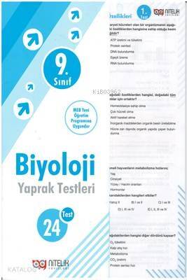 Nitelik - 9. Sınıf Biyoloji Yaprak Testleri - 1