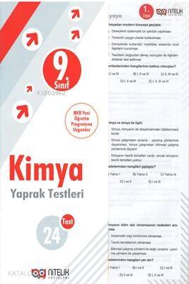 Nitelik - 9. Sınıf Kimya Yaprak Test Yeni 2019 - 1