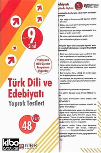 Nitelik - 9. Sınıf Türk Dili Ve Edebiyatı Yaprak Test *Yeni* 2019 - 1