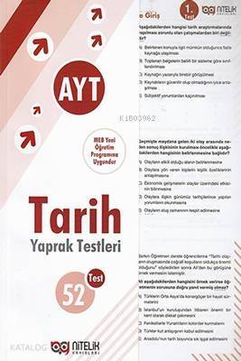 Nitelik - AYT Tarih Çek Kopart Yaprak Test - 1