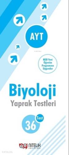 Nitelik Yaprak Test Yks Ayt Biyoloji - 1