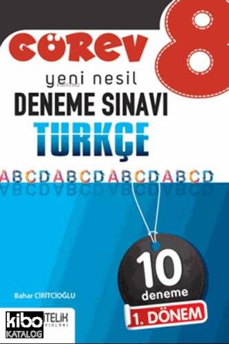 Nitelik Yayınları 8. Sınıf Görev LGS 1. Dönem 10 Türkçe Deneme - 1