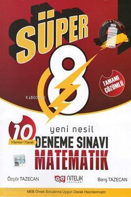 Nitelik Yayınları 8. Sınıf LGS Süper Matematik Yeni Nesil 10 Deneme Sınavı Nitelik - 1