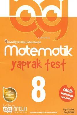 Nitelik Yayınları 8. Sınıf Matematik Yaprak Testleri - 1