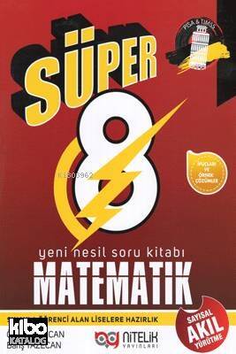 Nitelik Yayınları Süper 8. Sınıf Matematik Yeni Nesil Soru Kitabı - 1