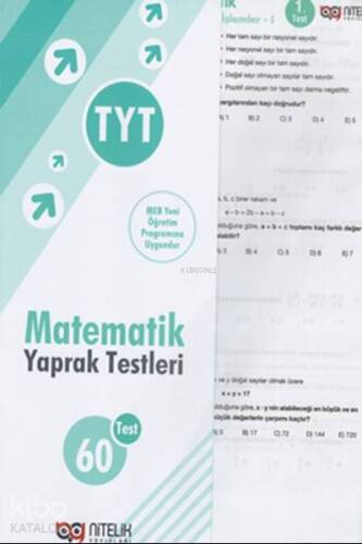 Nitelik Yayınları TYT Matematik Yaprak Testleri - 1