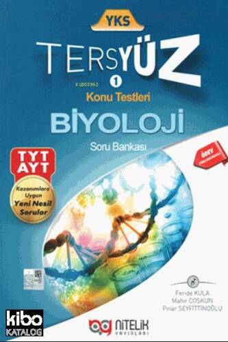 Nitelik Yayınları YKS Biyoloji Tersyüz Soru Bankası Nitelik - 1