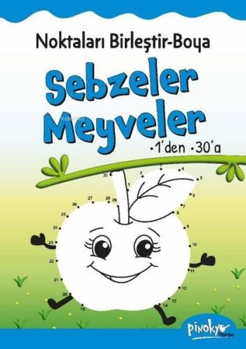 Noktaları Birleştir Boya Sebzeler Meyveler 1'den 30'a - 1