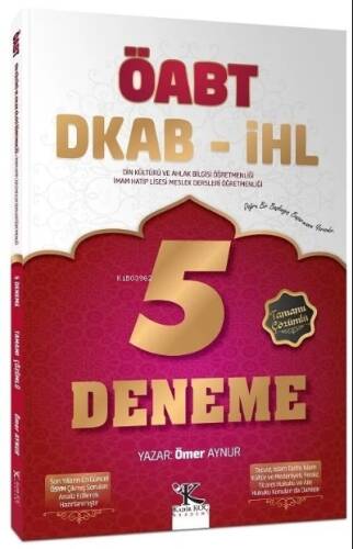 ÖABT Din Kültürü ve Ahlak Bilgisi Öğretmenliği 5 Deneme Çözümlü - 1