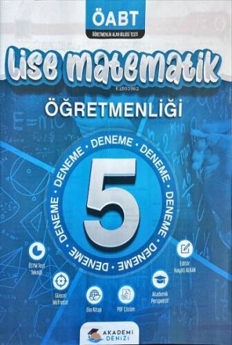 ÖABT Lise Matematik Öğretmenliği 5 Deneme Akademi Denizi - 1