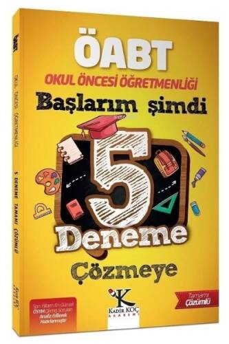 ÖABT Okul Öncesi Öğretmenliği Başlarım Şimdi 5 Deneme Çözümlü - 1