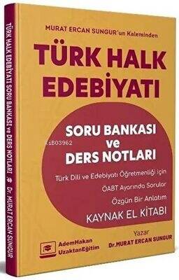 ÖABT Türk Dili ve Edebiyatı Türk Halk Edebiyatı Soru Bankası ve Ders Notları - 1