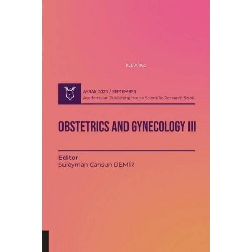 Obstetrics and Gynecology III ( Aybak 2023 September ) - 1