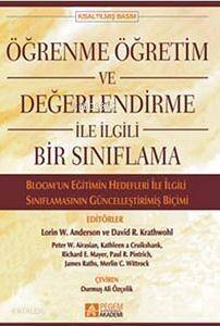 Öğrenme Öğretim ve Değerlendirme ile İlgili Bir Sınıflama - 1