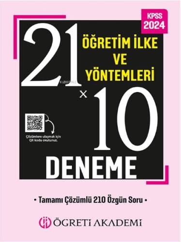 ÖĞRETİ AKADEMİ KPSS Eğitim Bilimleri 21x10 Öğretim İlke ve Yöntemleri Deneme - 1