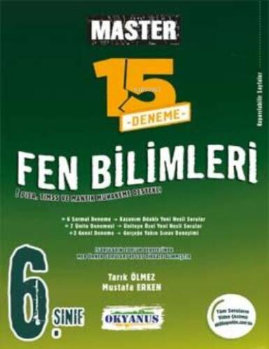 Okyanus 6. Sınıf Master 15 Fen Bilimleri Denemesi - 1