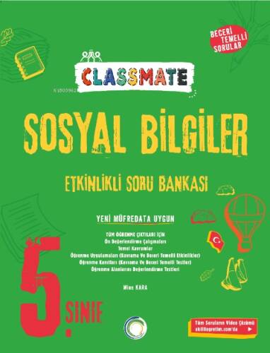 Okyanus Yayınları 5. Sınıf Sosyal Bilgiler Classmate Etkinlikli Soru Bankası - 1