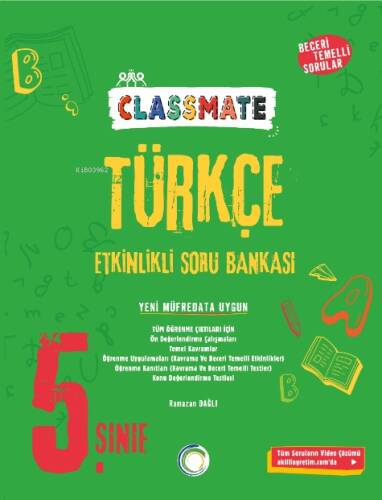 Okyanus Yayınları 5. Sınıf Türkçe Classmate Etkinlikli Soru Bankası - 1