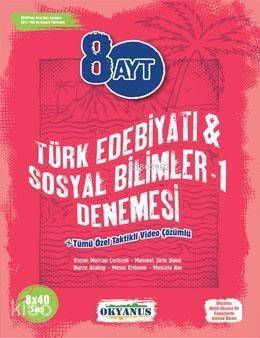 Okyanus Yayınları AYT 8 Türk Edebiyatı ve Sosyal Bilimler-1 Denemesi Okyanus Y - 1