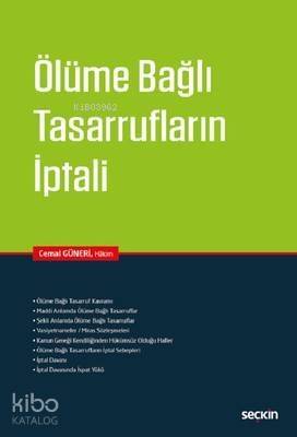 Ölüme Bağlı Tasarrufların İptali - 1