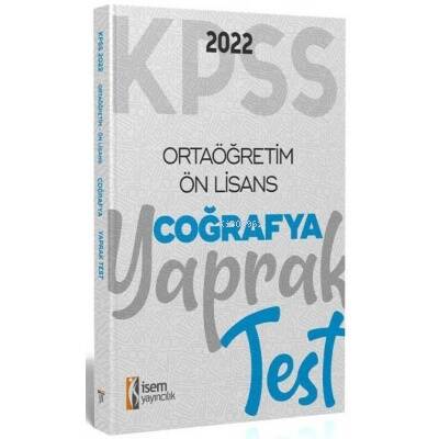 ÖN LİSANS COĞRAFYA ÇEK KOPART YAPRAK TEST - 1