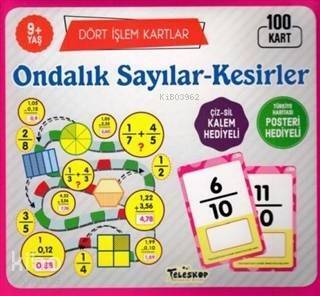 Ondalık Sayılar-Kesirler / Dört İşlem Kartlar 9+ Yaş - 1