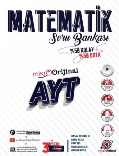 Orijinal Mikro AYT Matematik Soru Bankası - 1