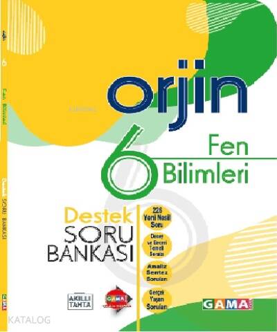 Orjin 6 Fen Bilimleri Destek Soru Bankası + 20 Deneme (2 Kitap) - 1