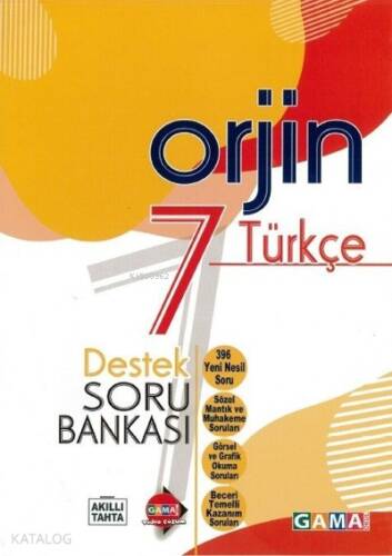 Orjin 7 Türkçe Destek Soru Bankası + 20 Deneme (2 Kitap) - 1