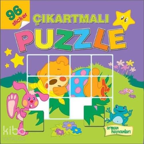 Orman Hayvanları - Çıkartmalı Puzzle 96 Sticker - 1