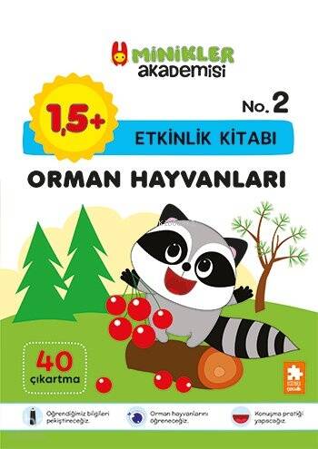 Orman Hayvanları Etkinlik Kitabı - Minikler Akademisi - 2 - 1